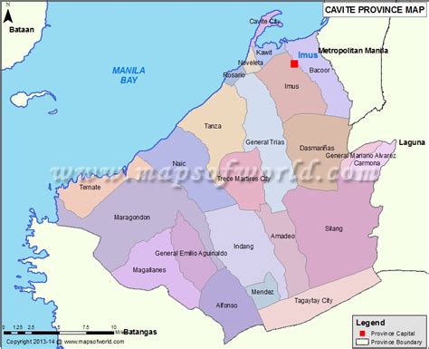 cavite towns|map of imus cavite philippines.